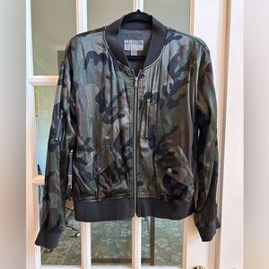 NWOT - Silky Camo Bomber Jacket